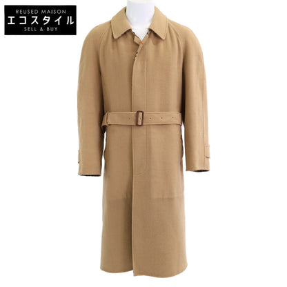 Burberry's バーバリーズ WW077-691-50 紺ﾀｸﾞ ﾍﾞｰｼﾞｭ ｳｰﾙ ﾉﾊﾞﾁｪｯｸ ｽﾃﾝｶﾗｰｺｰﾄ コート 6