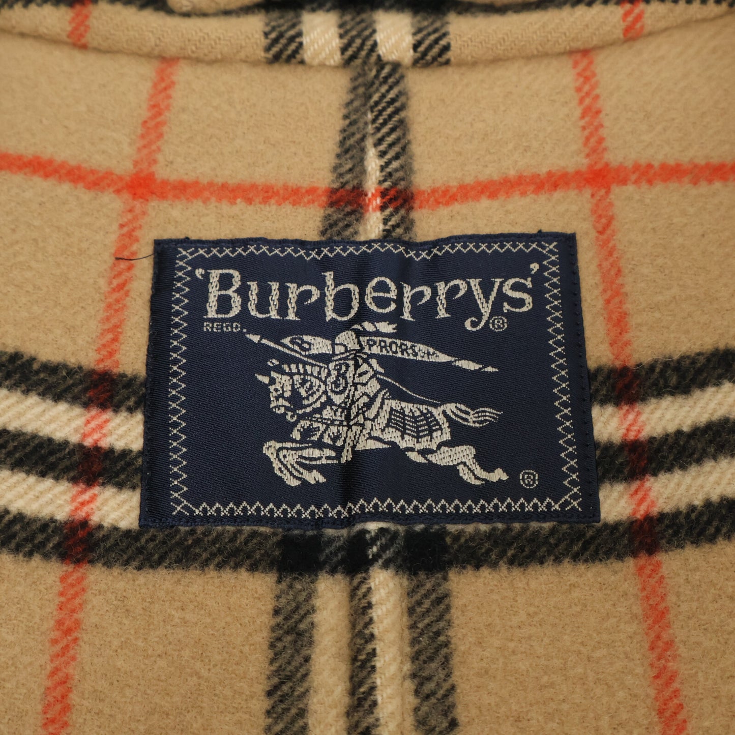 Burberry's バーバリーズ WW077-691-50 紺ﾀｸﾞ ﾍﾞｰｼﾞｭ ｳｰﾙ ﾉﾊﾞﾁｪｯｸ ｽﾃﾝｶﾗｰｺｰﾄ コート 6