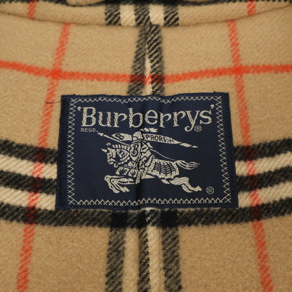 Burberry's バーバリーズ WW077-691-50 紺ﾀｸﾞ ﾍﾞｰｼﾞｭ ｳｰﾙ ﾉﾊﾞﾁｪｯｸ ｽﾃﾝｶﾗｰｺｰﾄ コート 6