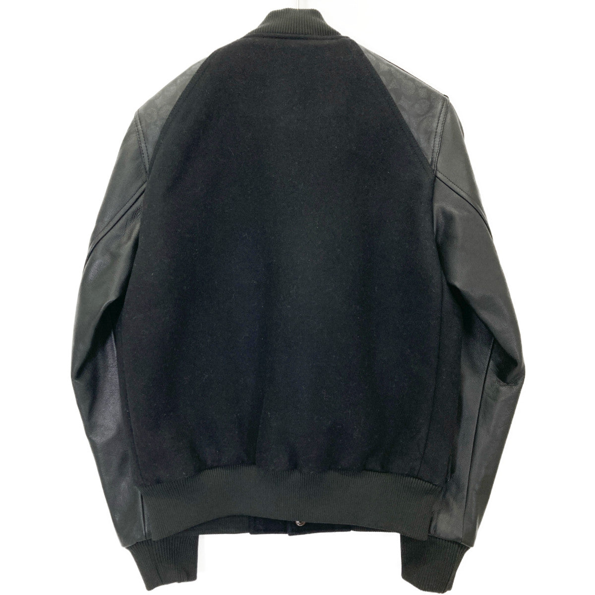 COACH コーチ F78473 ﾌﾞﾗｯｸ ｳｰﾙ×ﾚｻﾞｰ ｼｸﾞﾈﾁｬｰﾌﾞﾙｿﾞﾝｼﾞｬｹｯﾄ ジャケット XS