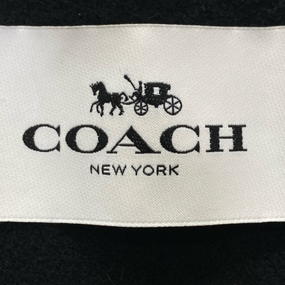 COACH コーチ F78473 ﾌﾞﾗｯｸ ｳｰﾙ×ﾚｻﾞｰ ｼｸﾞﾈﾁｬｰﾌﾞﾙｿﾞﾝｼﾞｬｹｯﾄ ジャケット XS