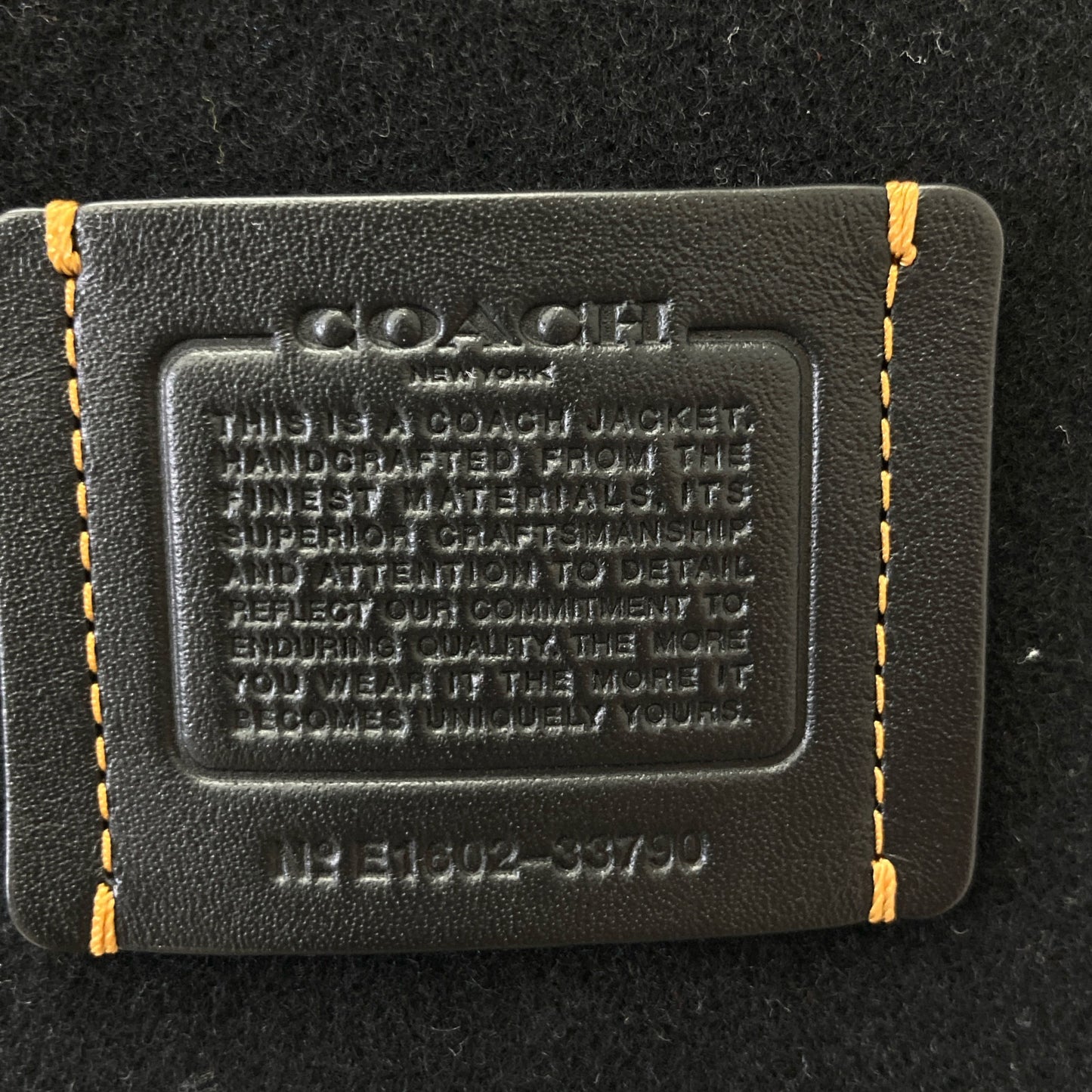 COACH コーチ F78473 ﾌﾞﾗｯｸ ｳｰﾙ×ﾚｻﾞｰ ｼｸﾞﾈﾁｬｰﾌﾞﾙｿﾞﾝｼﾞｬｹｯﾄ ジャケット XS