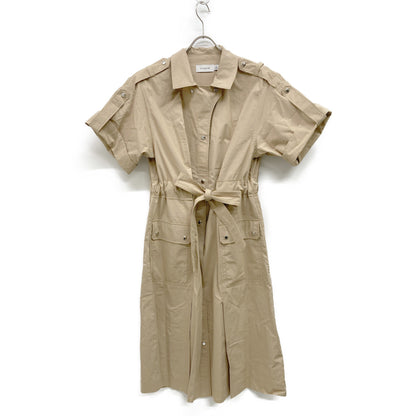 COACH コーチ 4222 ﾍﾞｰｼﾞｭ ﾛｰﾙｱｯﾌﾟﾍﾞﾙﾃｯﾄﾞｼｬﾂﾜﾝﾋﾟｰｽ ワンピース 2