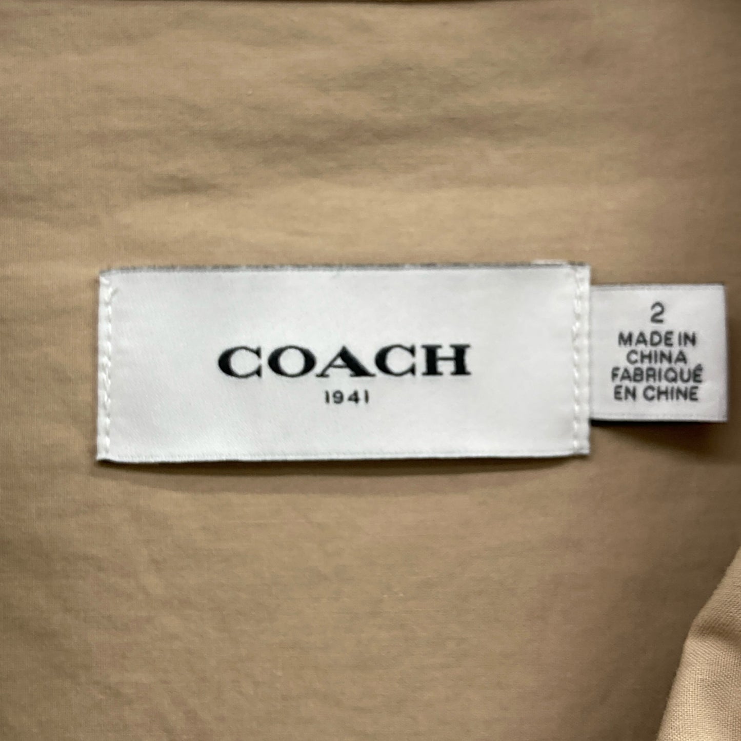 COACH コーチ 4222 ﾍﾞｰｼﾞｭ ﾛｰﾙｱｯﾌﾟﾍﾞﾙﾃｯﾄﾞｼｬﾂﾜﾝﾋﾟｰｽ ワンピース 2