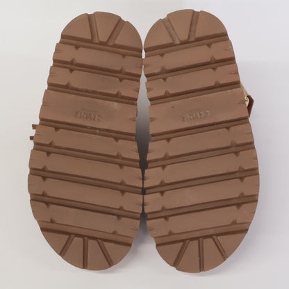 CELINE セリーヌ 【美品】ビリー チャンキーサンダル カーフスキン & テキスタイル シューズ 36