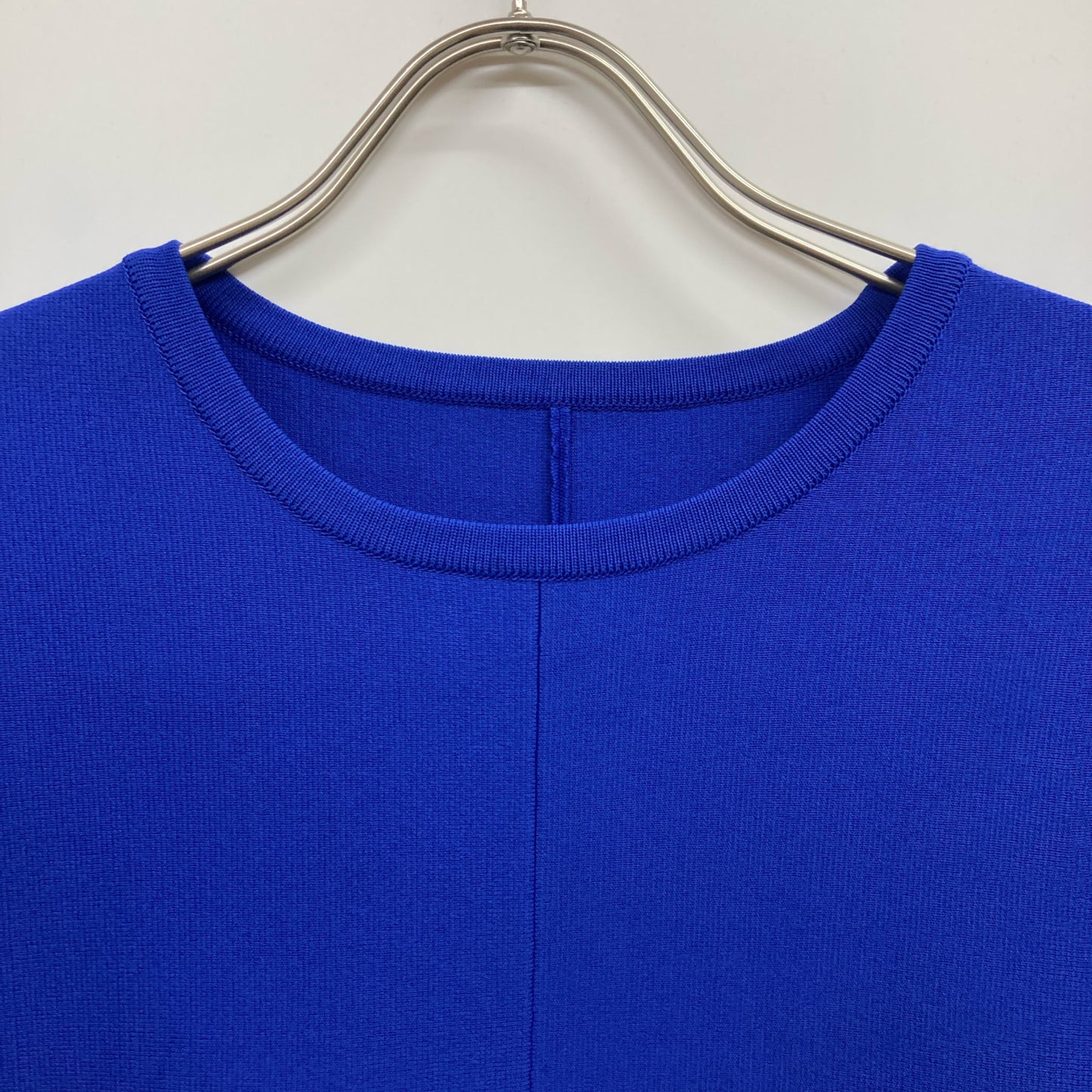 ADORE アドーア 531-5170320 25SS ﾌﾞﾙｰ ﾗｯﾌﾙﾍﾑﾆｯﾄ トップス 38