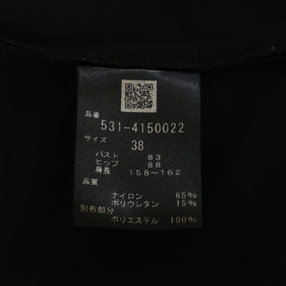 ADORE アドーア 531-4150022 23年製 ﾌﾞﾗｯｸ ﾒﾘﾙﾊｲﾃﾝｼｮﾝｼﾞｬｹｯﾄ ジャケット 38