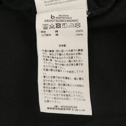 blurhms ブラームス 【×ｿﾆｯｸﾕｰｽ】ﾌﾞﾗｯｸ We don't like Print Tee Tｼｬﾂ トップス 4