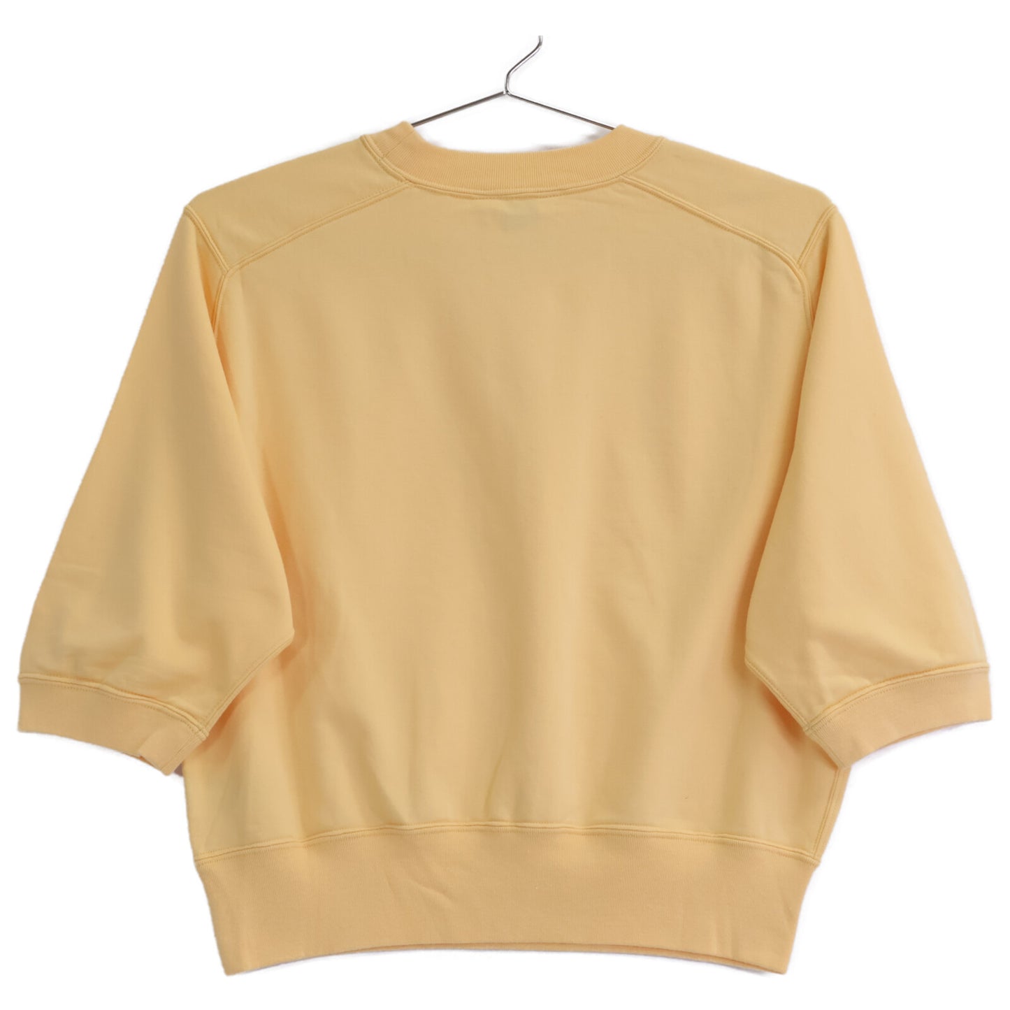 AURALEE オーラリー 【ﾛﾝﾊｰﾏﾝ別注】24SS ｲｴﾛｰ ELASTIC HIGH GAUGE SWEAT HALF SLEEVE ｽｳｪｯﾄ トップス 1