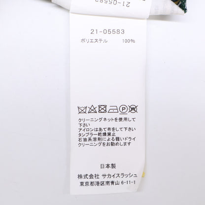 sacai サカイ 【美品】21-05583 小紋プリント バックシアー 半袖ブラウス/ トップス 1