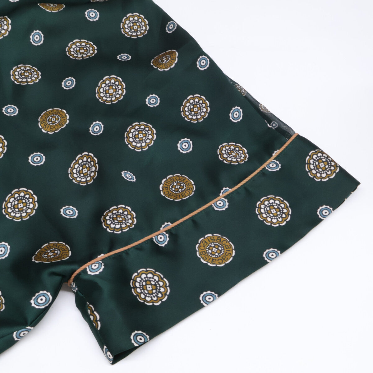 sacai サカイ 【美品】21-05583 小紋プリント バックシアー 半袖ブラウス/ トップス 1