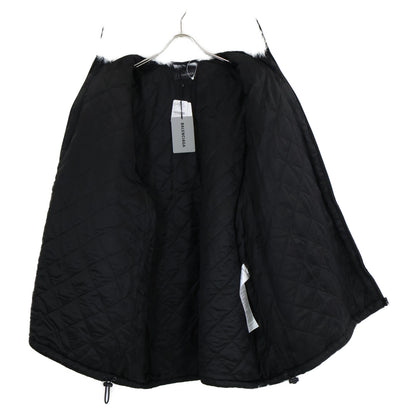 BALENCIAGA バレンシアガ 新品同様 国内正規 22AW 721789 TNQ30 Back BB Zip up Fur Coat Jacket/ファーコート ジャケット 32