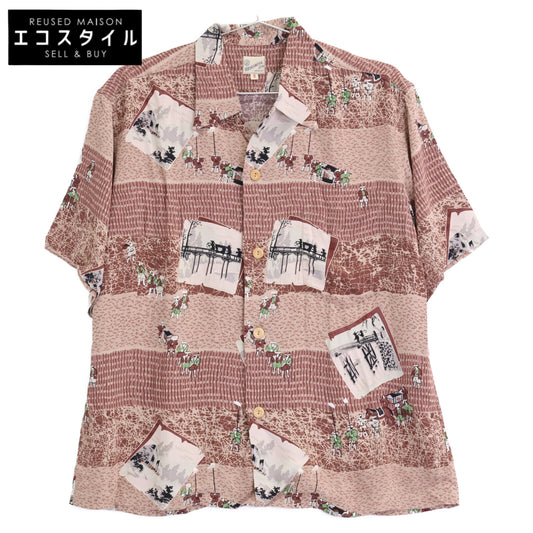 SUN SURF サンサーフ 【MUSASHIYA】SS30211 参勤交代 半袖ﾚｰﾖﾝ ｱﾛﾊｼｬﾂ トップス S