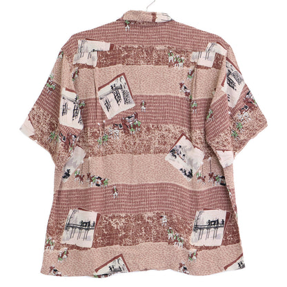 SUN SURF サンサーフ 【MUSASHIYA】SS30211 参勤交代 半袖ﾚｰﾖﾝ ｱﾛﾊｼｬﾂ トップス S