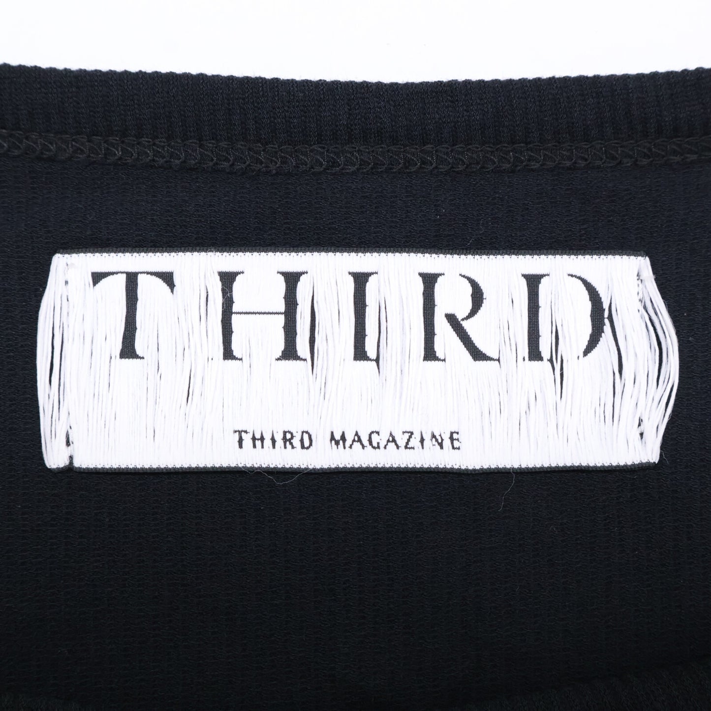 THIRD MAGAZINE サードマガジン A0833UA ﾌﾞﾗｯｸ ｸﾙｰﾈｯｸ ﾛﾝｸﾞｽﾘｰﾌﾞﾜﾝﾋﾟｰｽ ワンピース 2