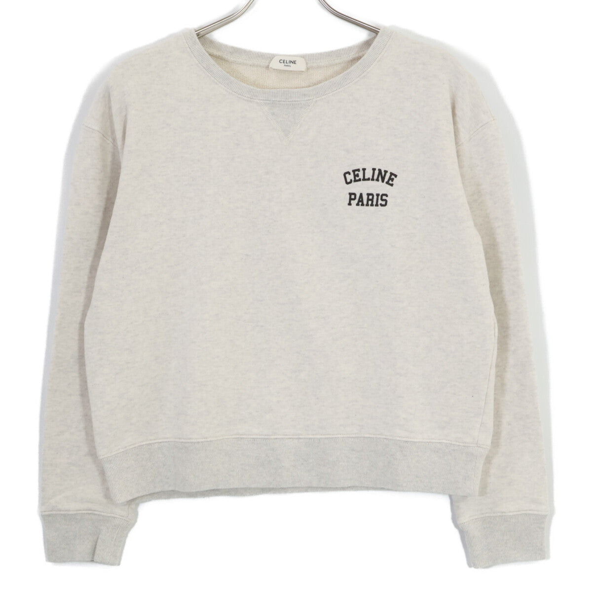 CELINE セリーヌ 【美品/国内正規】2Y31F765N エディ期 ロゴプリント ルーズ スウェットシャツ/ トップス S