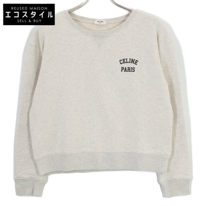 CELINE セリーヌ 【美品/国内正規】2Y31F765N エディ期 ロゴプリント ルーズ スウェットシャツ/ トップス S