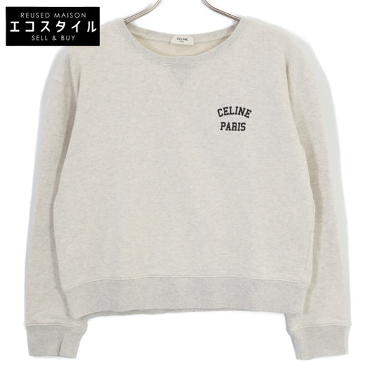 CELINE セリーヌ 【美品/国内正規】2Y31F765N エディ期 ロゴプリント ルーズ スウェットシャツ/ トップス S