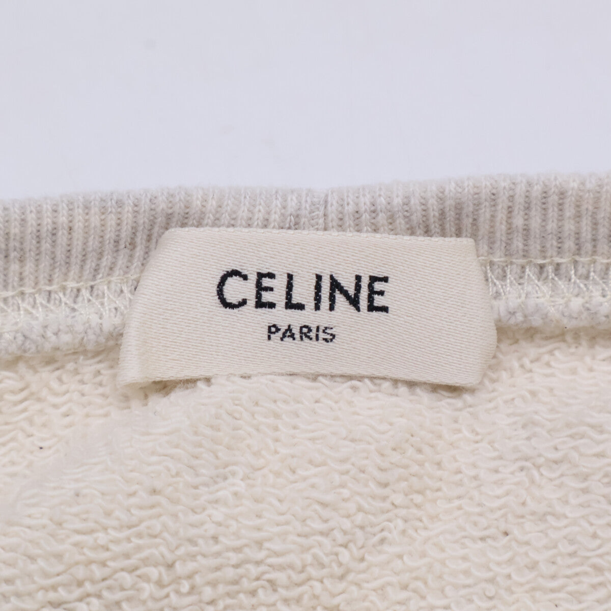CELINE セリーヌ 【美品/国内正規】2Y31F765N エディ期 ロゴプリント ルーズ スウェットシャツ/ トップス S