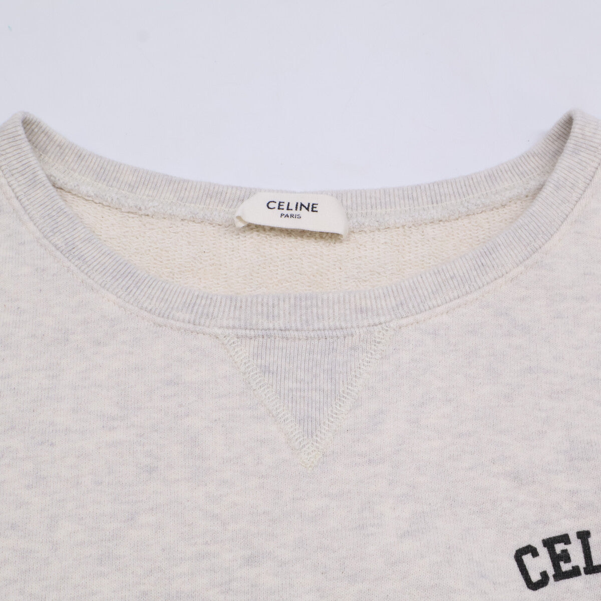 CELINE セリーヌ 【美品/国内正規】2Y31F765N エディ期 ロゴプリント ルーズ スウェットシャツ/ トップス S