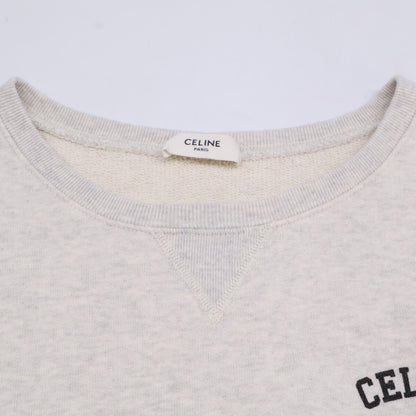 CELINE セリーヌ 【美品/国内正規】2Y31F765N エディ期 ロゴプリント ルーズ スウェットシャツ/ トップス S