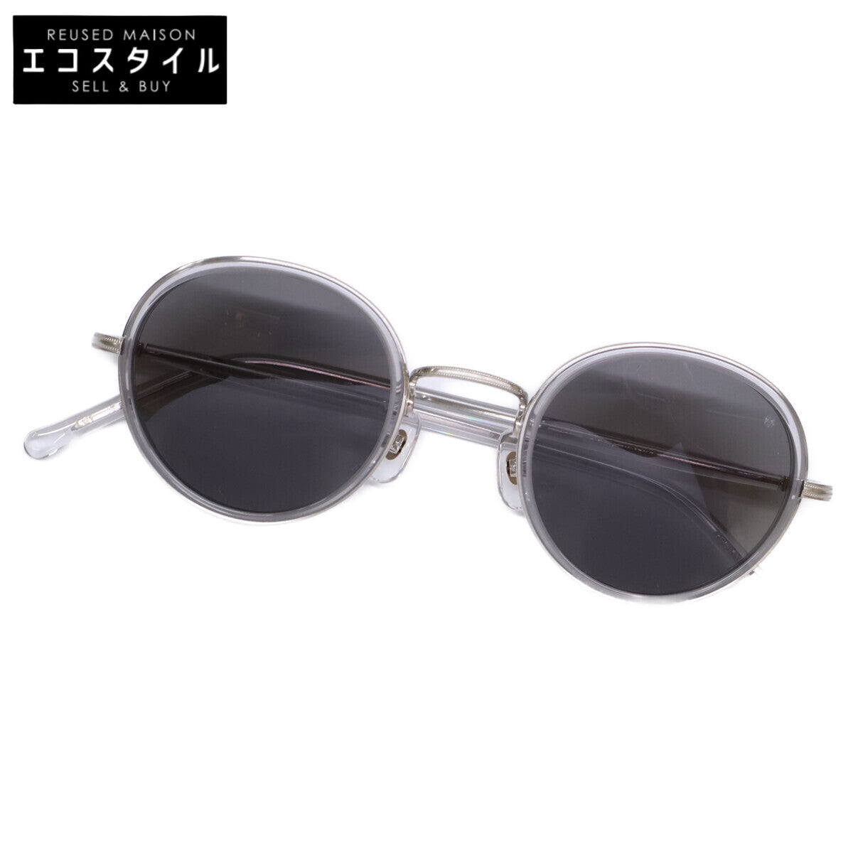 ayame アヤメ 【美品】FOCUS LGY フォーカス テクニカルボストン サングラス 46□23