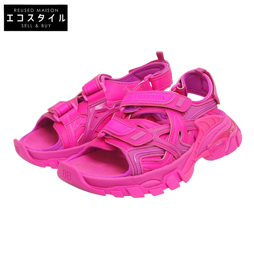 BALENCIAGA バレンシアガ 美品 Track Sandal トラックサンダル レディース ピンク 36 617543 パンプス 36