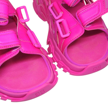 BALENCIAGA バレンシアガ 美品 Track Sandal トラックサンダル レディース ピンク 36 617543 パンプス 36