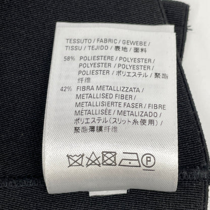 BALENCIAGA バレンシアガ 601169 19年 ｼﾙﾊﾞｰ ﾌﾟﾘｰﾂﾛﾝｸﾞｽｶｰﾄ スカート 34