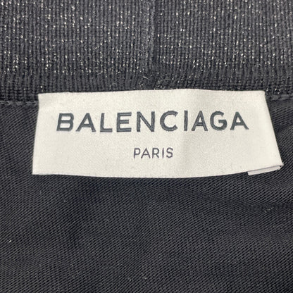 BALENCIAGA バレンシアガ 502584 T6135 18SS ﾚｯﾄﾞ×ﾌﾞﾗｯｸ ｼｰｽﾙｰﾚｲﾔｰﾄﾞﾌﾟﾘｰﾂｽｶｰﾄ スカート 34