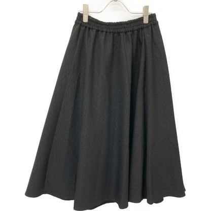 Aveniretoile アベニールエトワール S442-008 ﾌﾞﾗｯｸ ﾎﾟﾘｴｽﾃﾙ×ﾚｰﾖﾝ ｼﾞｵﾒﾄﾘｯｸｳｴｽﾄｺﾞﾑｽｶｰﾄ スカート 38