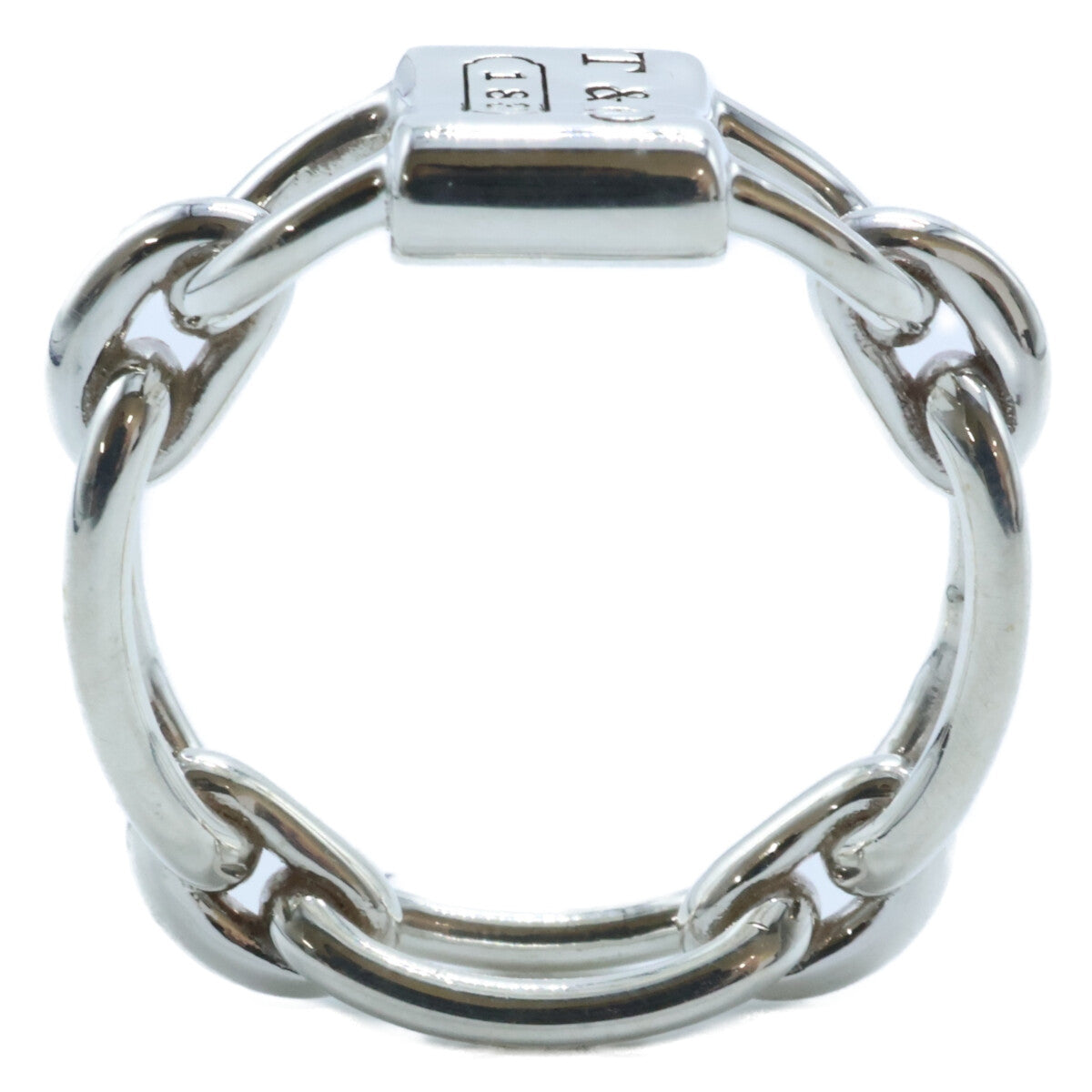 TIFFANY&Co. ティファニー 新品同様 925 1837スモール ダブルロック リング 指輪