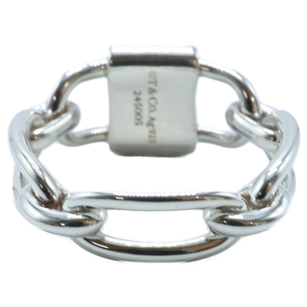 TIFFANY&Co. ティファニー 新品同様 925 1837スモール ダブルロック リング 指輪