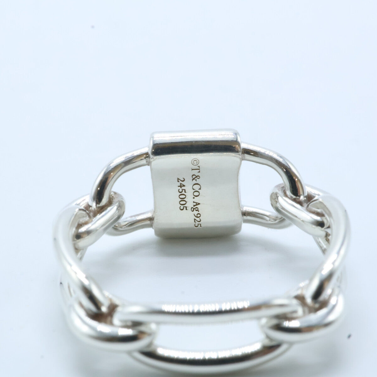 TIFFANY&Co. ティファニー 新品同様 925 1837スモール ダブルロック リング 指輪