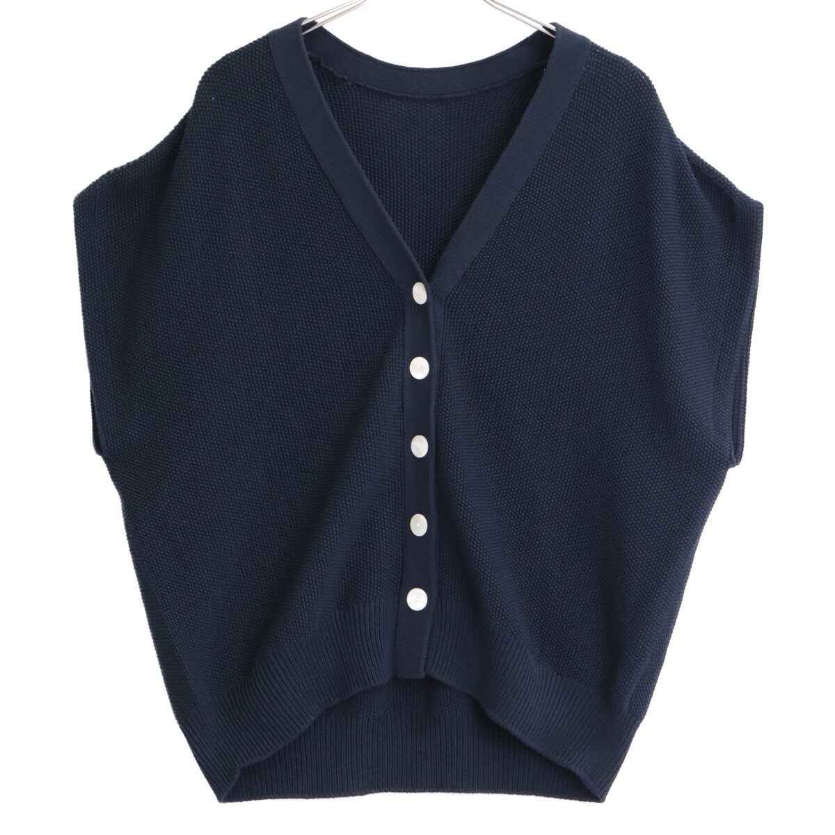 BALLSEY ボールジー ﾈｲﾋﾞｰ ｺｯﾄﾝ混 ﾘﾘﾔｰﾝ Vﾈｯｸﾍﾞｽﾄ ベスト S