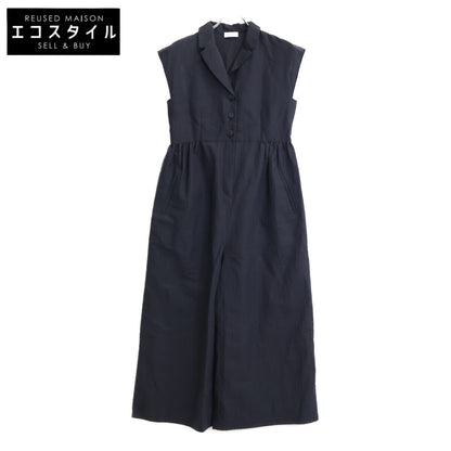 BALLSEY ボールジー 24年製 ﾌﾞﾗｯｸ ﾘﾈﾝ混 ﾑｰﾌﾞ ﾃｰﾗｰｶﾗｰｵｰﾙｲﾝﾜﾝ オールインワン 36