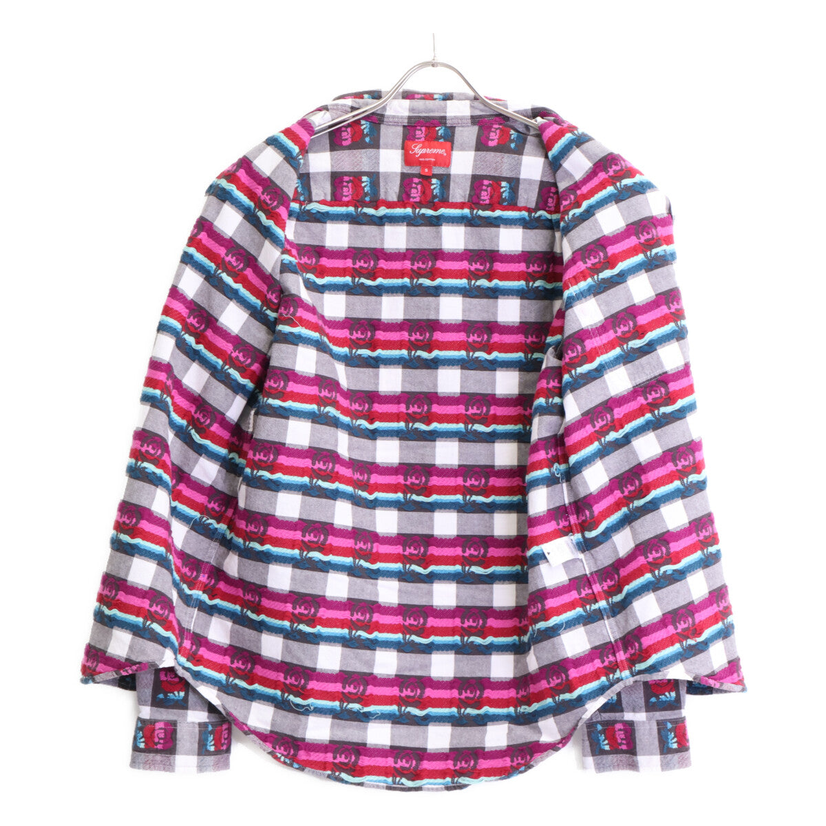 Supreme シュプリーム 19SS ｸﾞﾚｰ ｺｯﾄﾝ Rose Buffalo Plaid Shirt トップス S