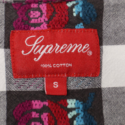 Supreme シュプリーム 19SS ｸﾞﾚｰ ｺｯﾄﾝ Rose Buffalo Plaid Shirt トップス S