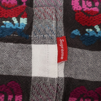 Supreme シュプリーム 19SS ｸﾞﾚｰ ｺｯﾄﾝ Rose Buffalo Plaid Shirt トップス S