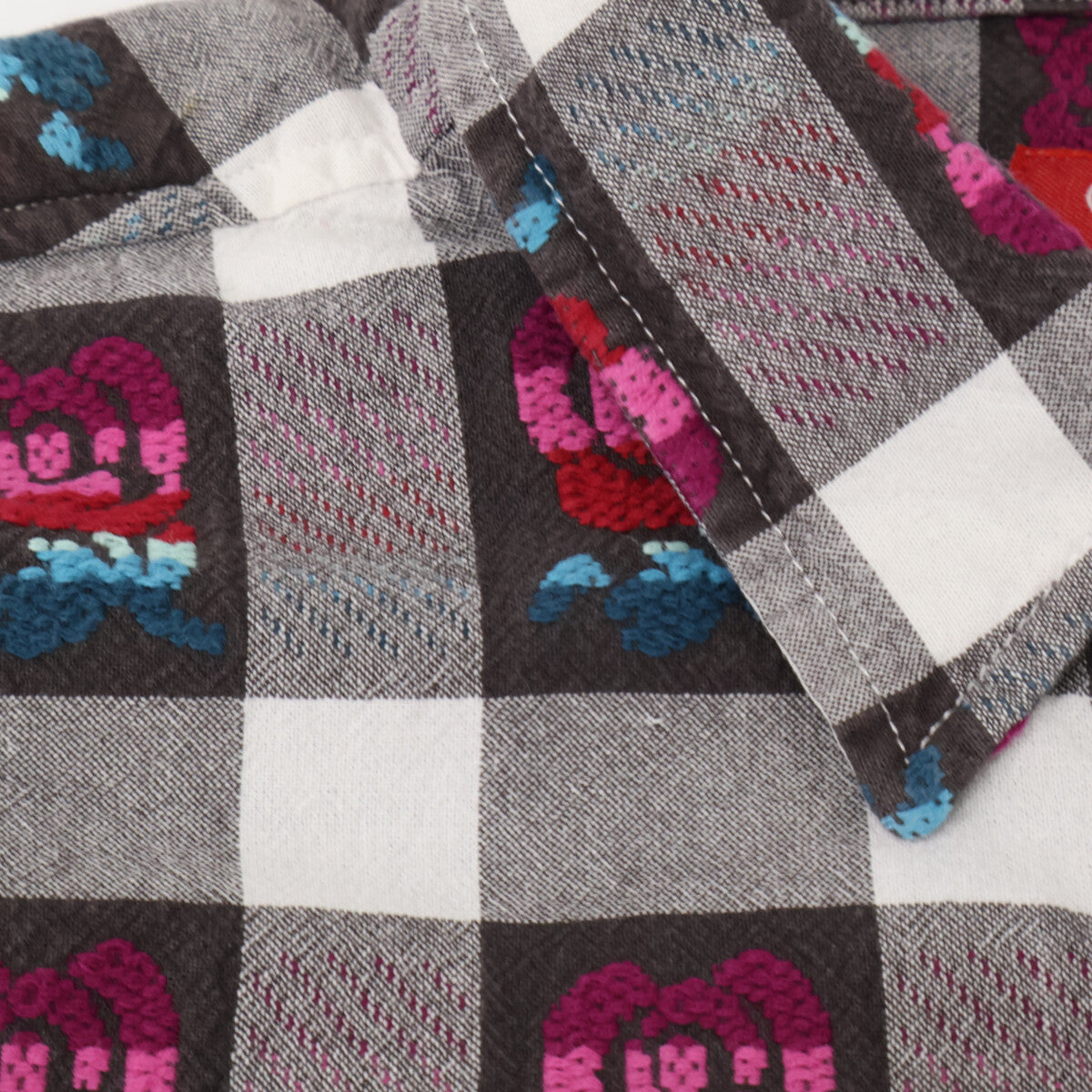 Supreme シュプリーム 19SS ｸﾞﾚｰ ｺｯﾄﾝ Rose Buffalo Plaid Shirt トップス S