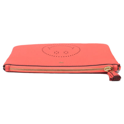 Anya Hindmarch アニヤ ハインドマーチ 【美品】ZIP TOP POUCH SMILEY パンチングスマイル ジップトップ ポーチ