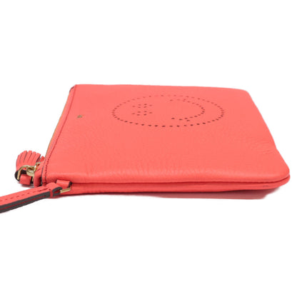 Anya Hindmarch アニヤ ハインドマーチ 【美品】ZIP TOP POUCH SMILEY パンチングスマイル ジップトップ ポーチ