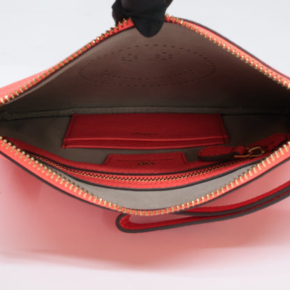 Anya Hindmarch アニヤ ハインドマーチ 【美品】ZIP TOP POUCH SMILEY パンチングスマイル ジップトップ ポーチ