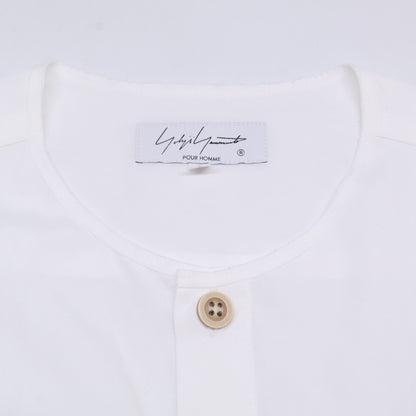 Yohji Yamamoto POUR HOMME ヨウジヤマモトプールオム 【新品同様】HD-B42-829 コットン ヘンリーカラー デコンストラクト パッチデザイン ロングスリーブシャツ/ トップス 2