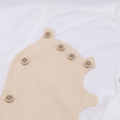 Yohji Yamamoto POUR HOMME ヨウジヤマモトプールオム 【新品同様】HD-B42-829 コットン ヘンリーカラー デコンストラクト パッチデザイン ロングスリーブシャツ/ トップス 2