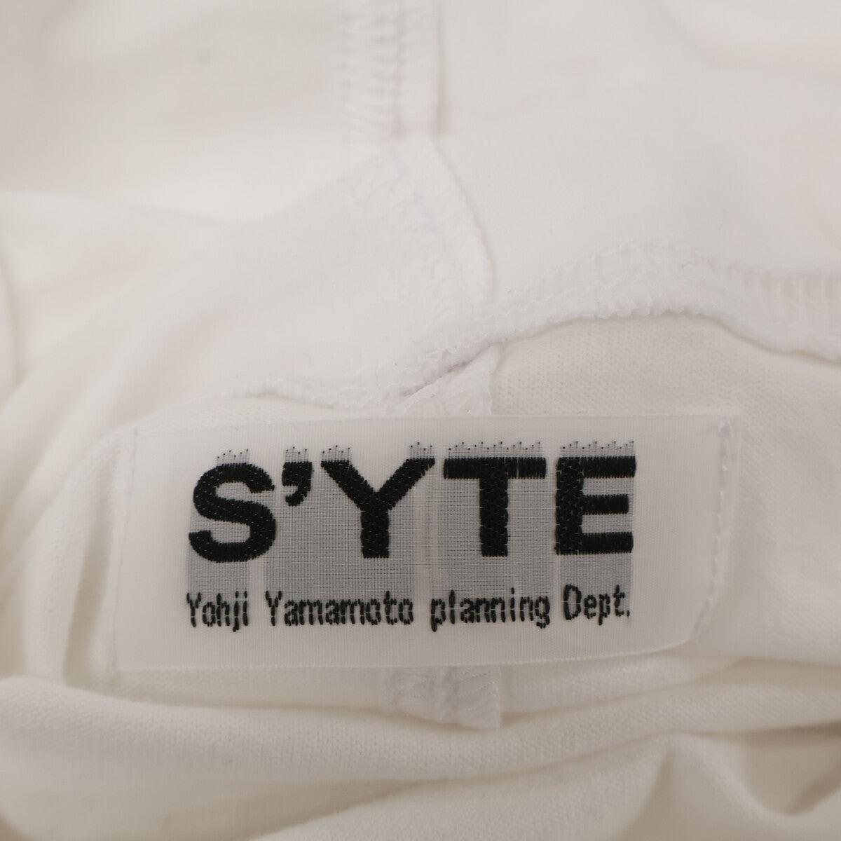 S'YTE サイト UV-T05-088 ﾎﾜｲﾄ ｺｯﾄﾝ ﾊｲﾈｯｸ ﾛﾝｸﾞｽﾘｰﾌﾞｶｯﾄｿｰ トップス 3