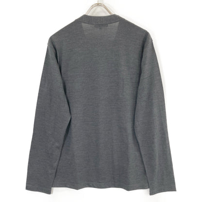 COMMEdesGARCONS HOMME コムデギャルソンオム HR-T015 ｸﾞﾚｰ ｳｰﾙ ﾊｳﾝﾄﾞﾄｩｰｽ ｱｰﾑ切り替えﾆｯﾄｶｰﾃﾞｨｶﾞﾝ カーディガン L