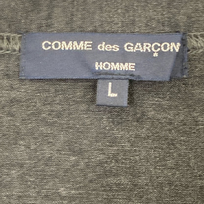 COMMEdesGARCONS HOMME コムデギャルソンオム HR-T015 ｸﾞﾚｰ ｳｰﾙ ﾊｳﾝﾄﾞﾄｩｰｽ ｱｰﾑ切り替えﾆｯﾄｶｰﾃﾞｨｶﾞﾝ カーディガン L