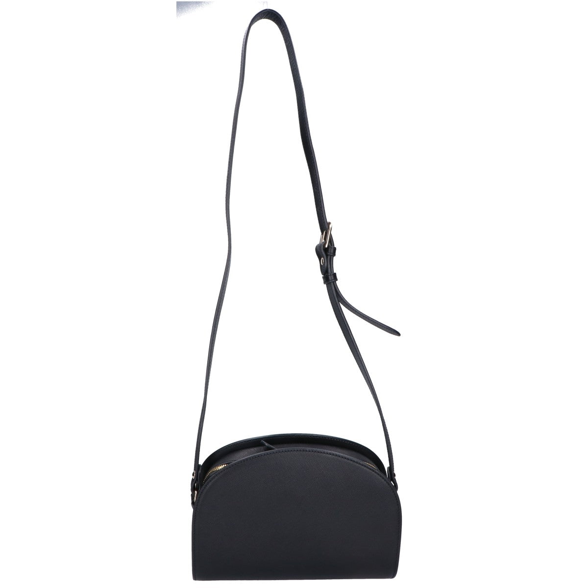 A.P.C. アーペーセー ハーフムーン サフィアーノレザー ショルダーバッグ