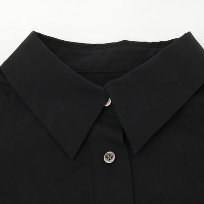 ADORE アドーア 531-2140312 ﾌﾞﾗｯｸ ｺｯﾄﾝﾅｲﾛﾝｷﾞｬｻﾞｰｹｰﾌﾟｼｬﾂﾄﾞﾚｽ ワンピース 38